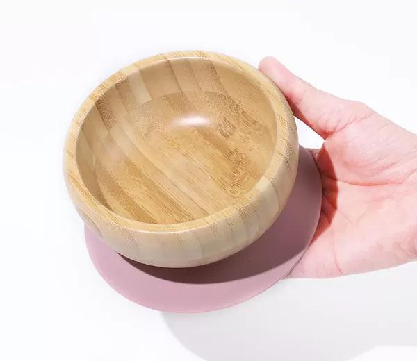 BX0085 Bamboo Bowl With Silicone Suction