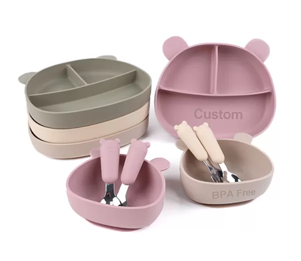 BX0047 BX0048 BX0049 Bear Baby Feeding Set