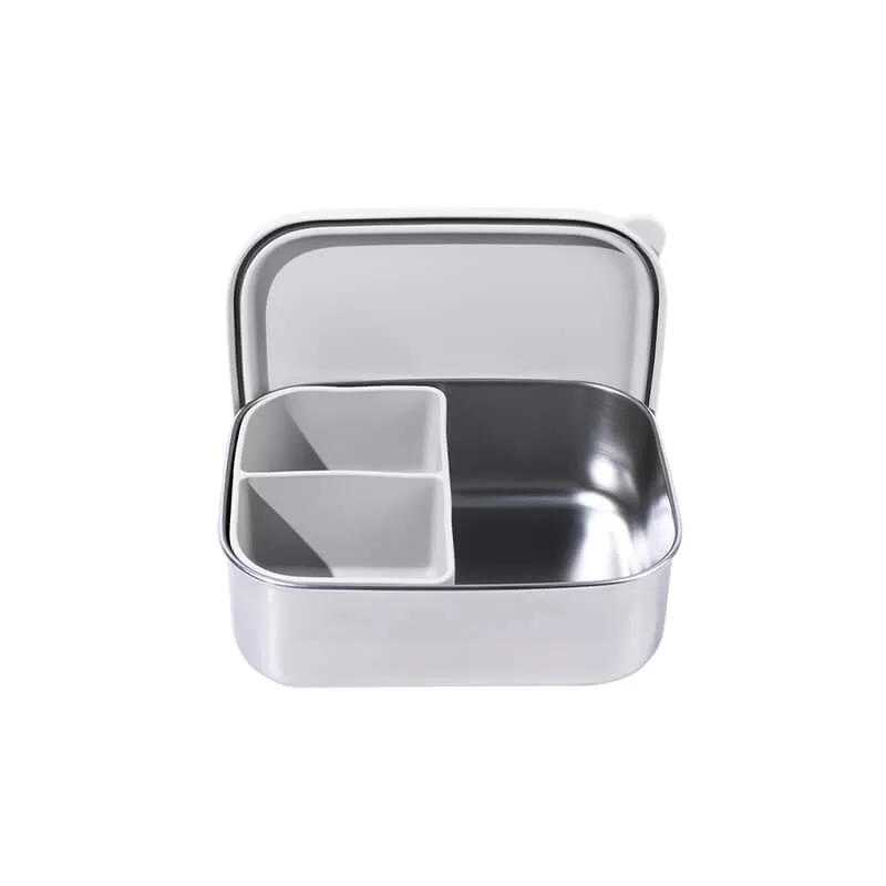 BX0097 Stainless Steel Bento Box With Silicone Lid