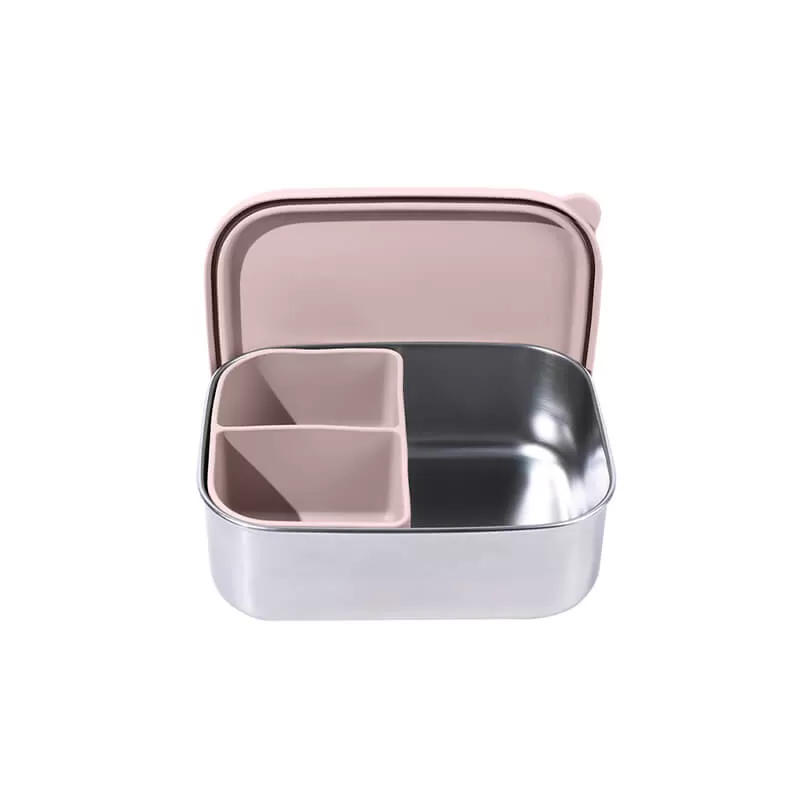BX0097 Stainless Steel Bento Box With Silicone Lid