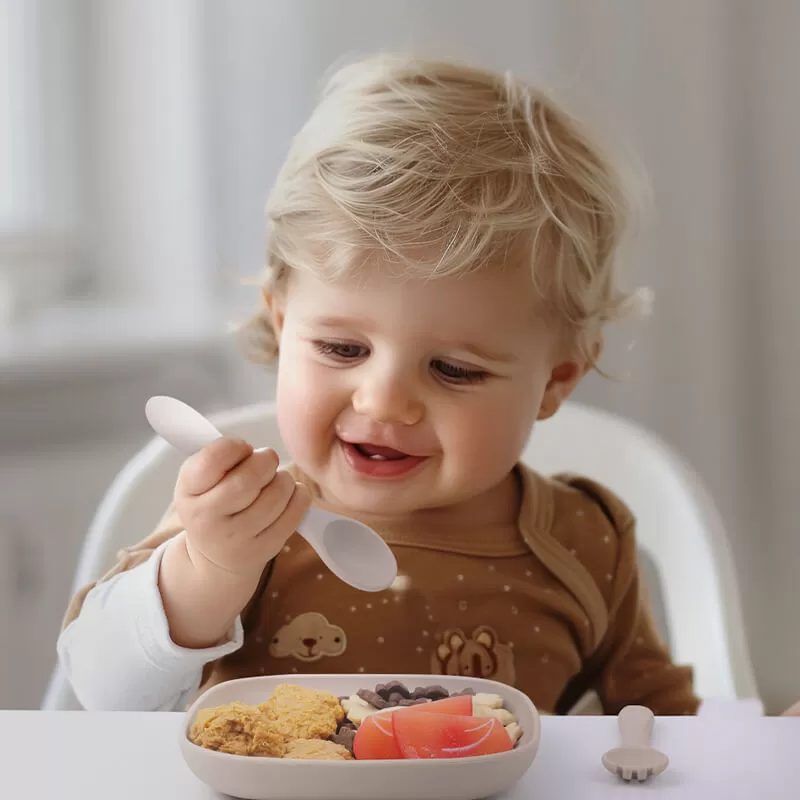 bx0025 bx0026 silicone spoon and fork for baby