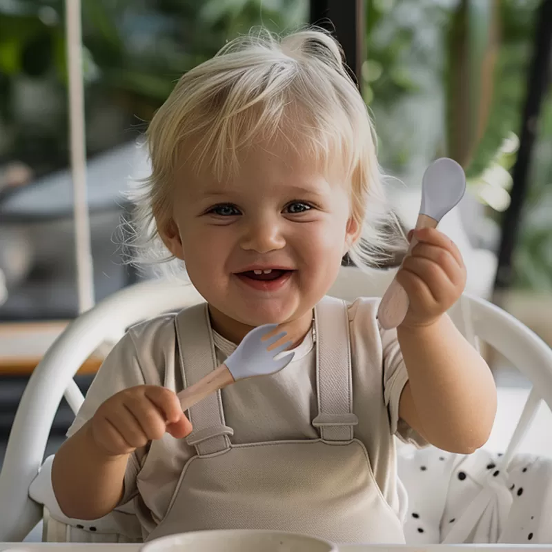bx0039 bx0040 baby spoon and fork set silicone