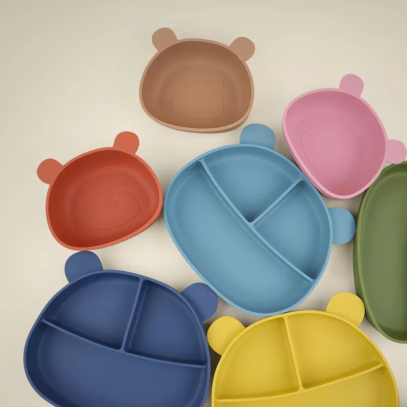 bx0047 bx0048 bx0049 baby plates sets silicone feeding