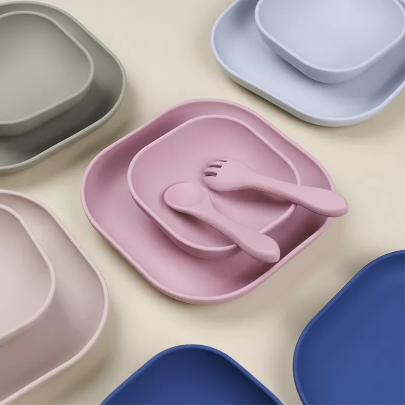 bx0072 silicone plate set baby