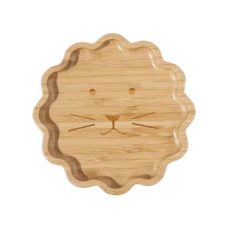 BX0084 Bamboo Plates with Silicone Suction