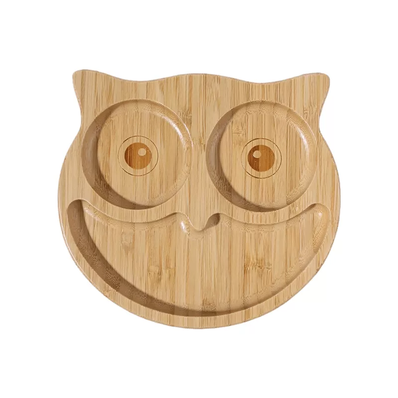 BX0084 Bamboo Plates with Silicone Suction