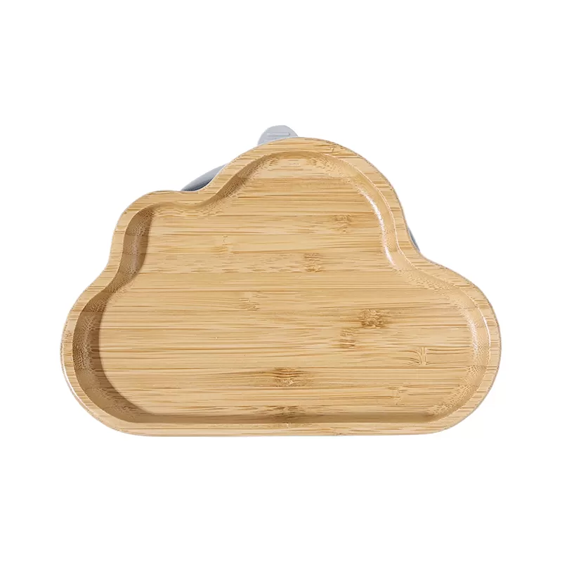 BX0084 Bamboo Plates with Silicone Suction