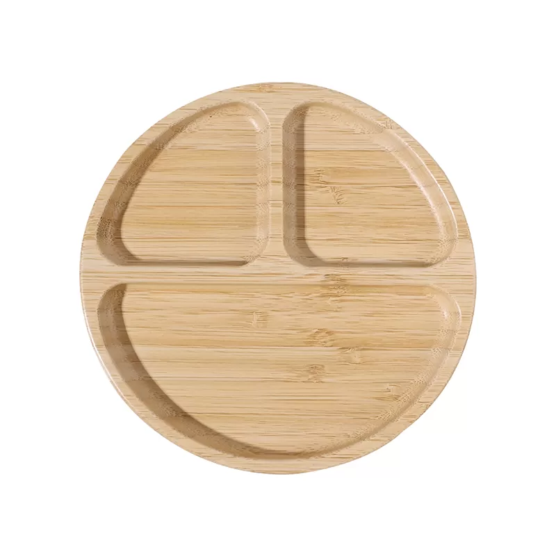 BX0084 Bamboo Plates with Silicone Suction