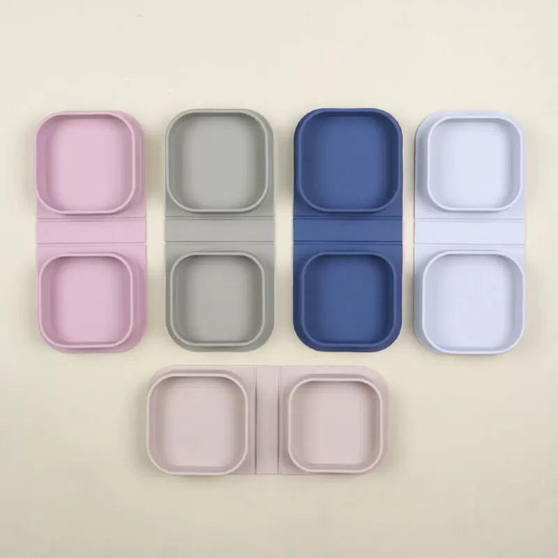 bx0091 silicone foldable baby plate