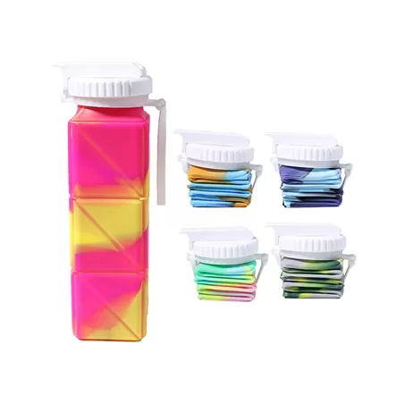 BX0093 Silicone Foldable Bottle With Mixed Color