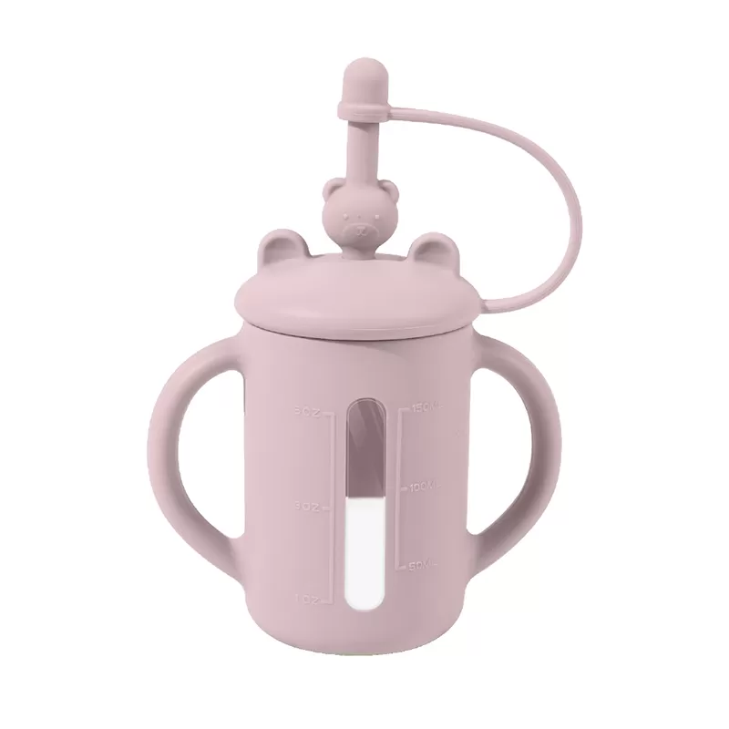 BX0095 Silicone Baby Sippy Cup With Spill Proof Straw&Lid