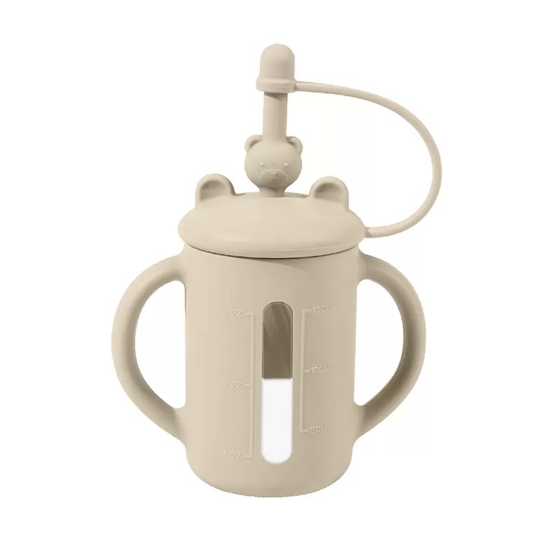BX0095 Silicone Baby Sippy Cup With Spill Proof Straw&Lid