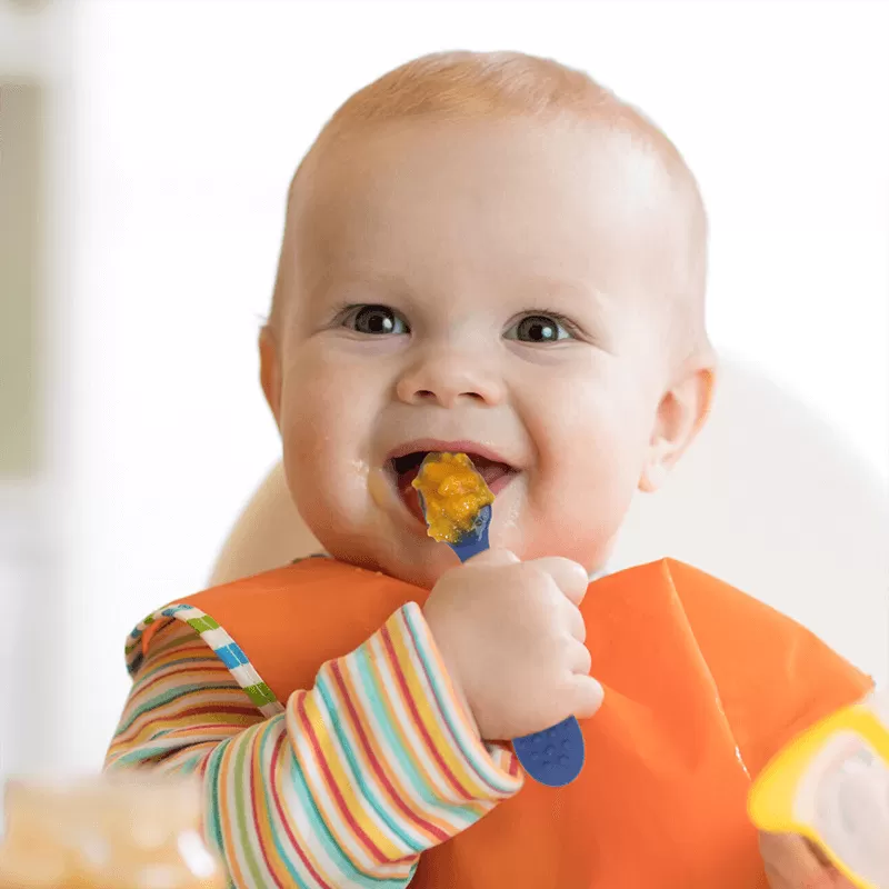 bx0109 baby led weaning soft tip training spoon