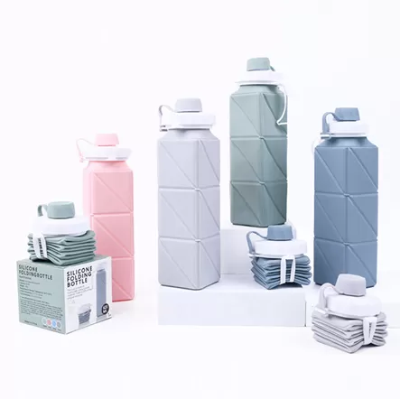 BX0115 Silicone Foldable Portable Water Bottle