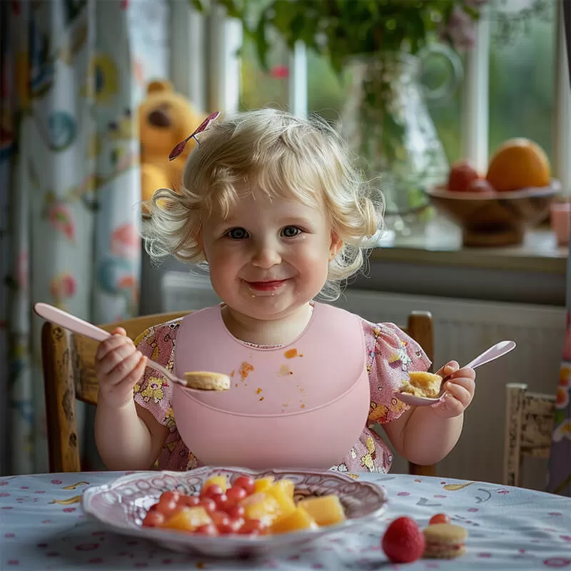 bx0123 silicone baby plate bibs spoon bowl tableware set
