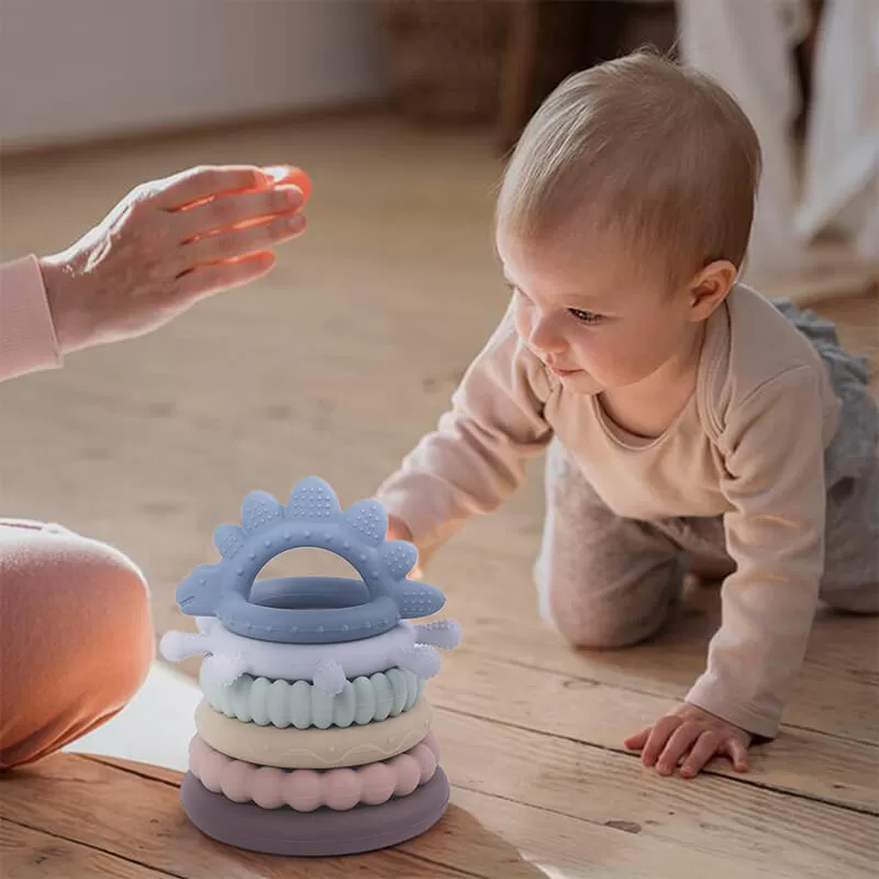 bx0143 silicone teether animal toys
