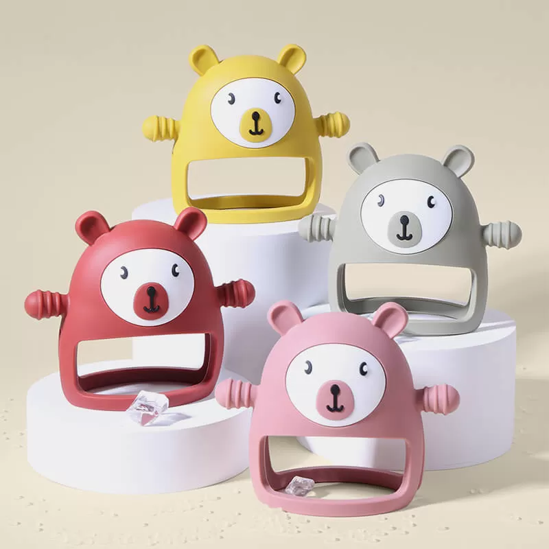 bx517 silicone baby teether toy