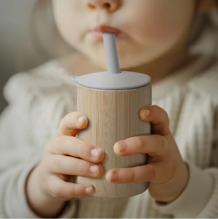 Detail Information of ﻿BX0090 Silicone Bamboo Straw Cup