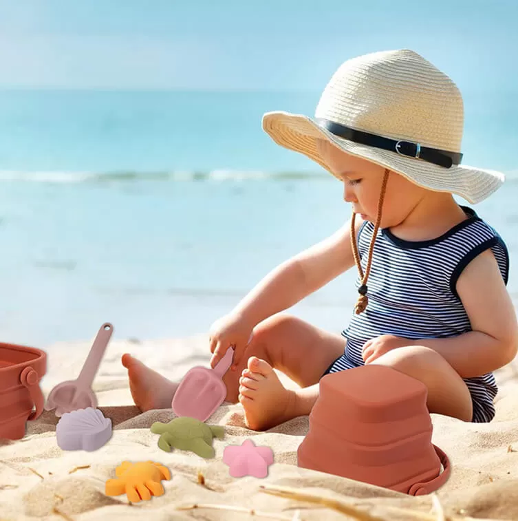 Detail Information of ﻿BX0099 Silicone Beach Bucket And Sand Molds Toys