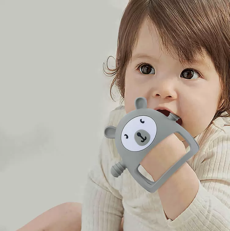 Detail Information of ﻿﻿BX517 Silicone Bear Shape Baby Wrist Teether