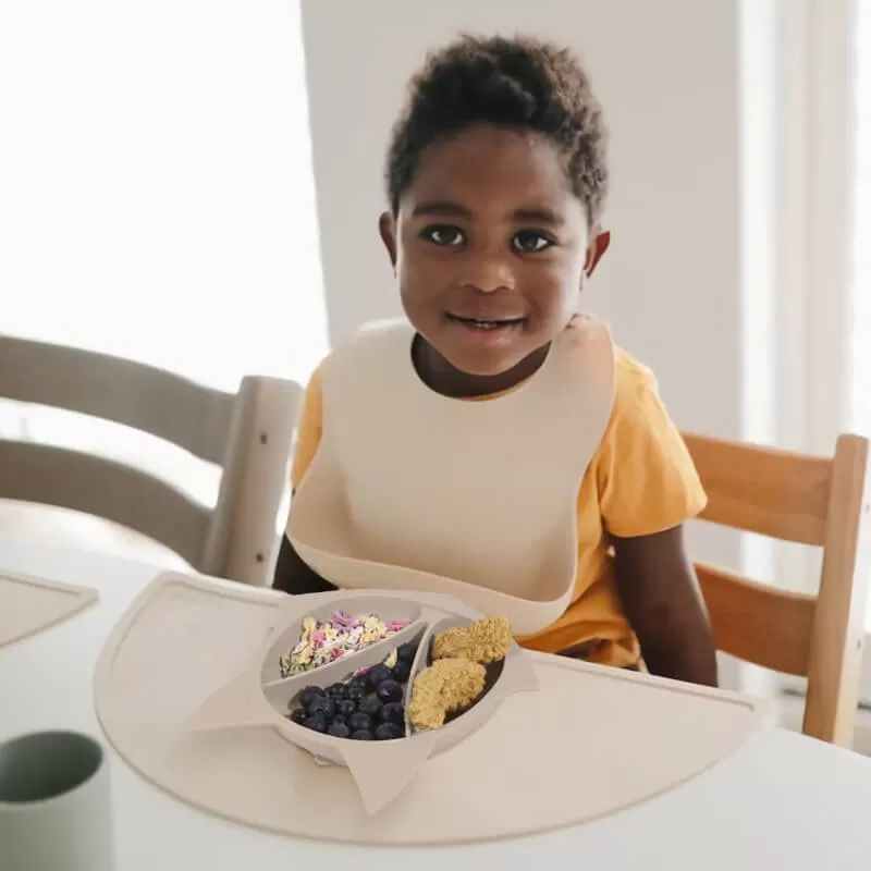 silicone baby plate set