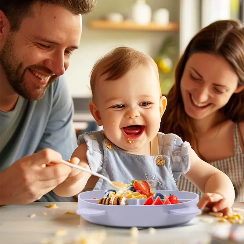 silicone baby set plates