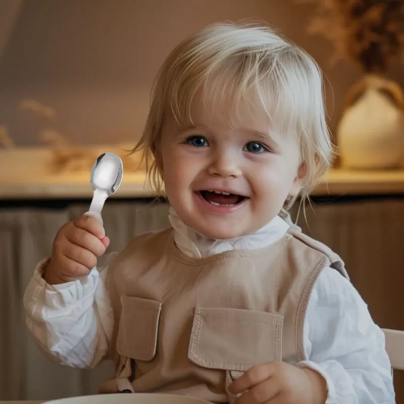 silicone baby spoon set for toddlers