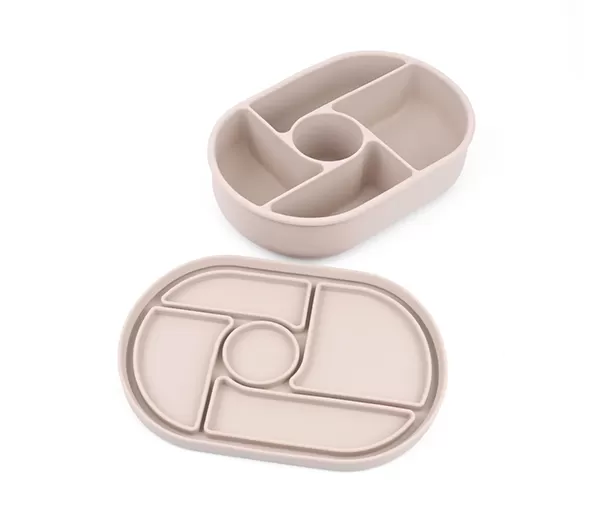 BX0133 1200ml Silicone Bento Box With 5 Compartments