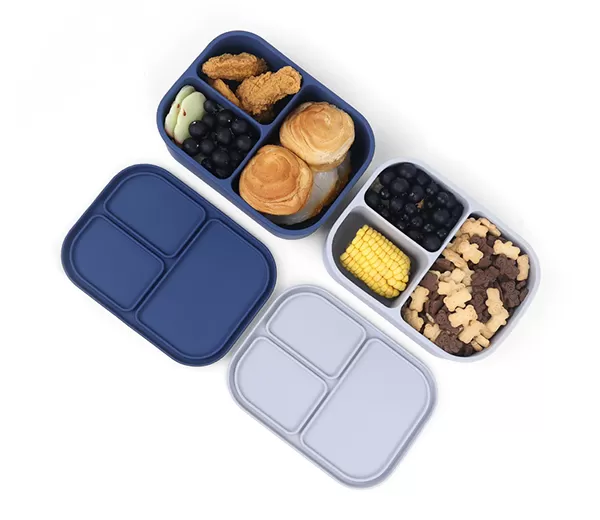 BX0127 1200 ml  Silicone Bento Box