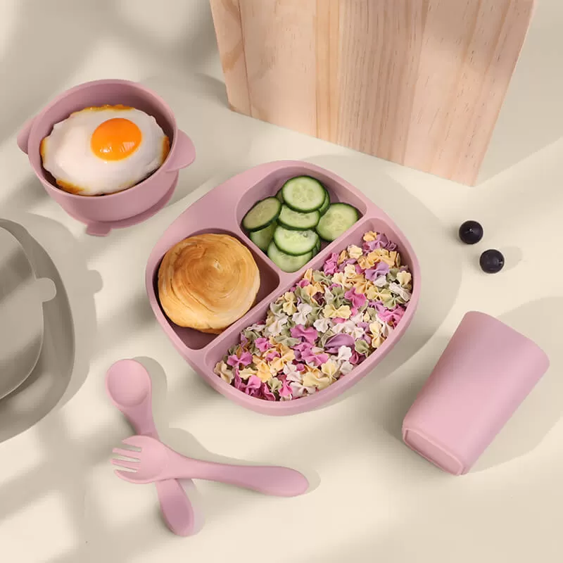 silicone plate set baby