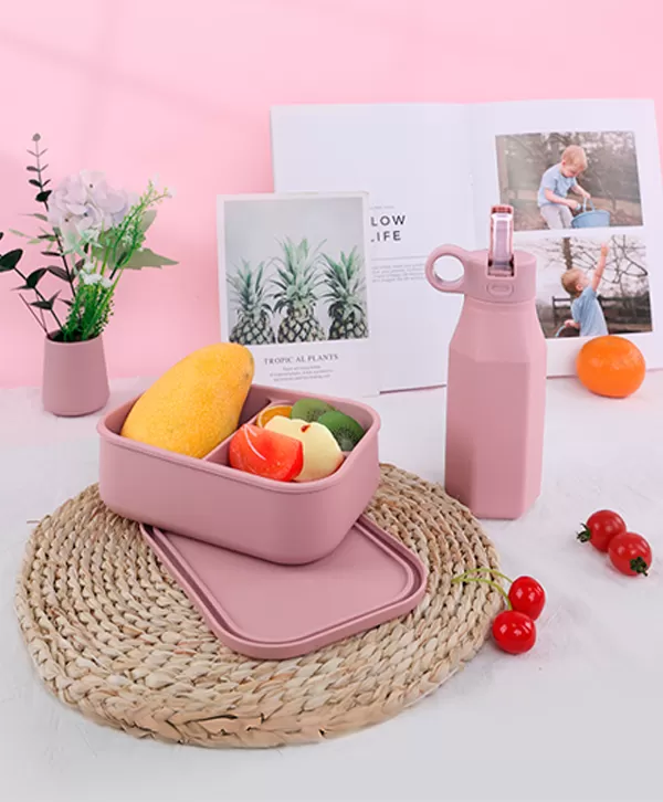 Siilicone Water Bottle & Lunch Box