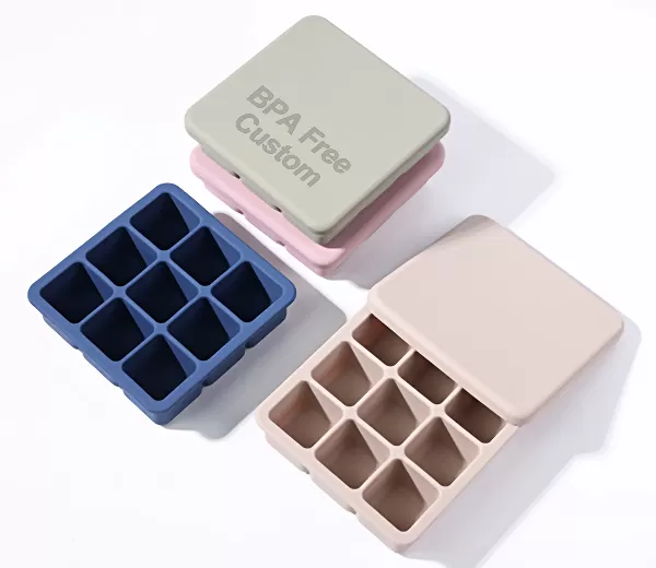 BX0076 Silicone Square Ice Cube Tray