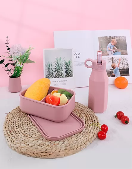 Siilicone Water Bottle & Lunch Box