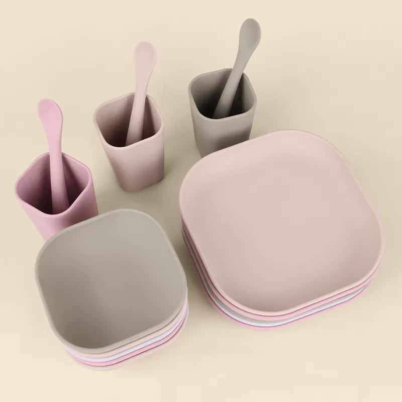 silicone tableware set