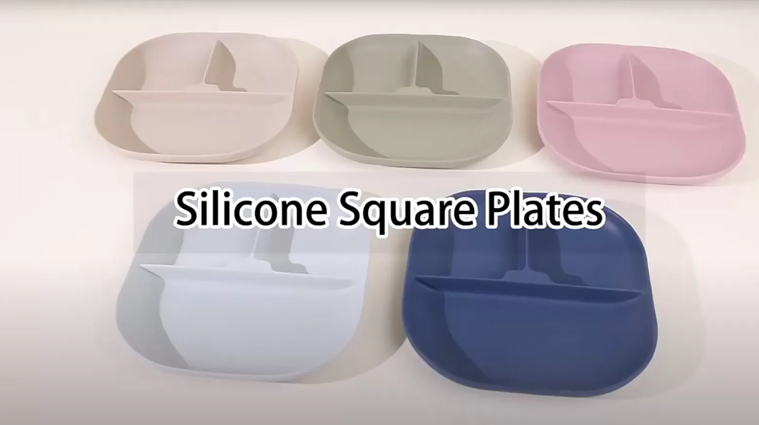 Video of ﻿﻿BX0096 Silicone Square Plates with 3 Compartment