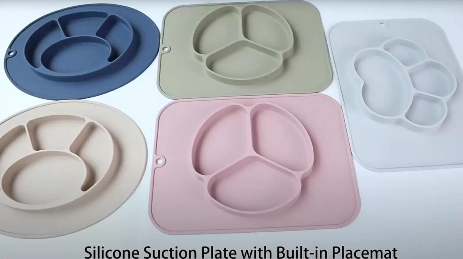 Video of ﻿﻿﻿BX0104 Silicone Suction Plate with Built-in Placemat