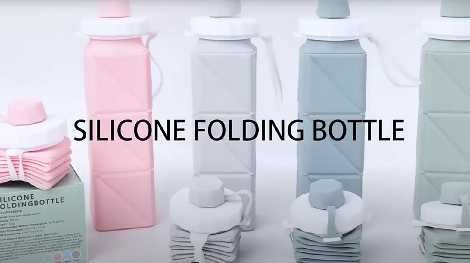 Video of ﻿BX0115 Silicone Foldable Portable Water Bottle