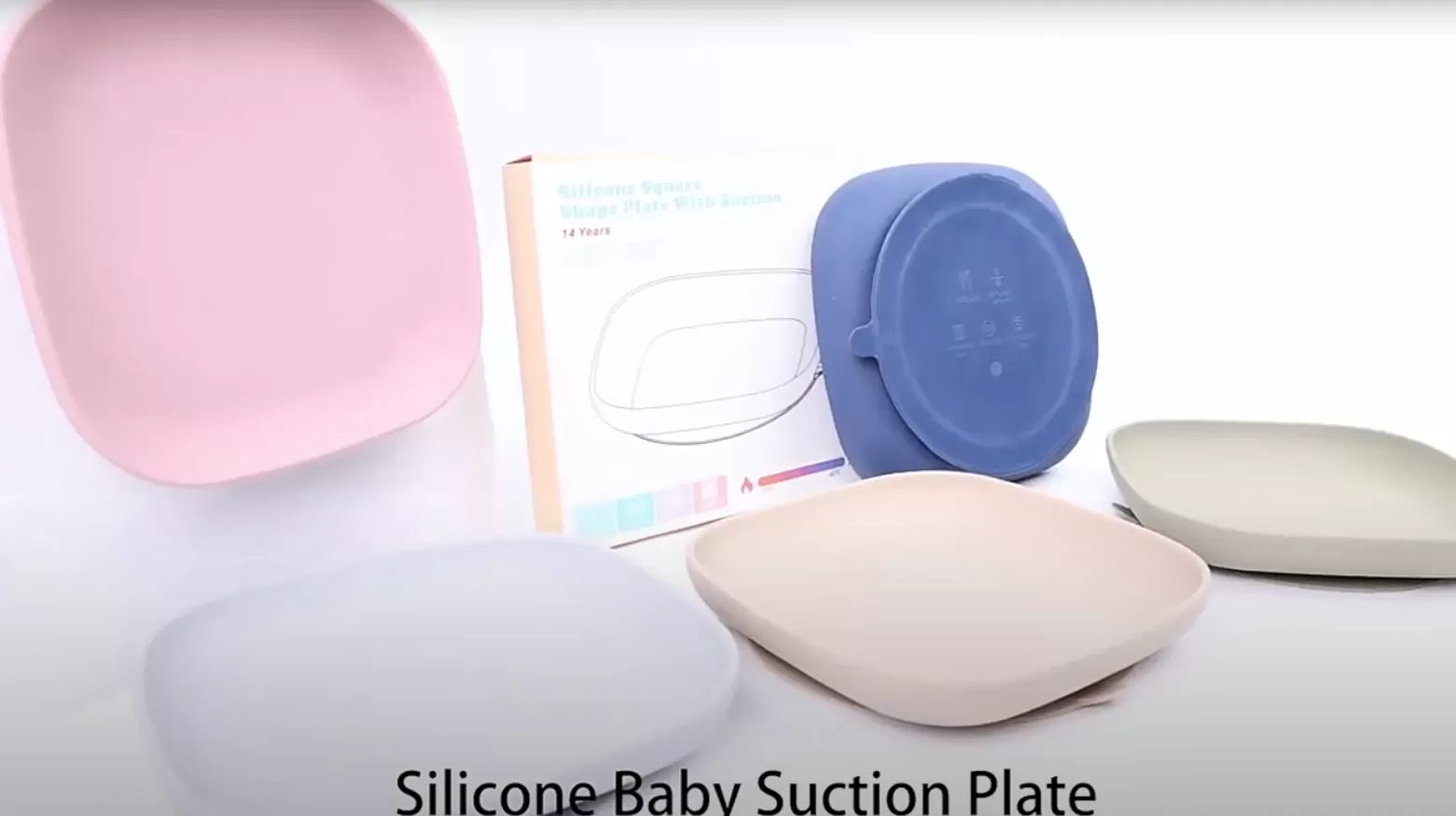 Video of ﻿﻿﻿BX0124 Silicone Square Shape Plate With Suction