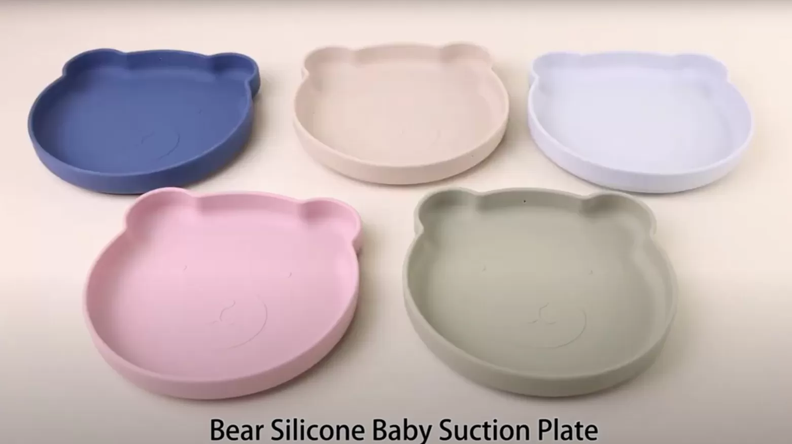 Video of ﻿BX0125 Silicone Bear Shape Plate With Suction
