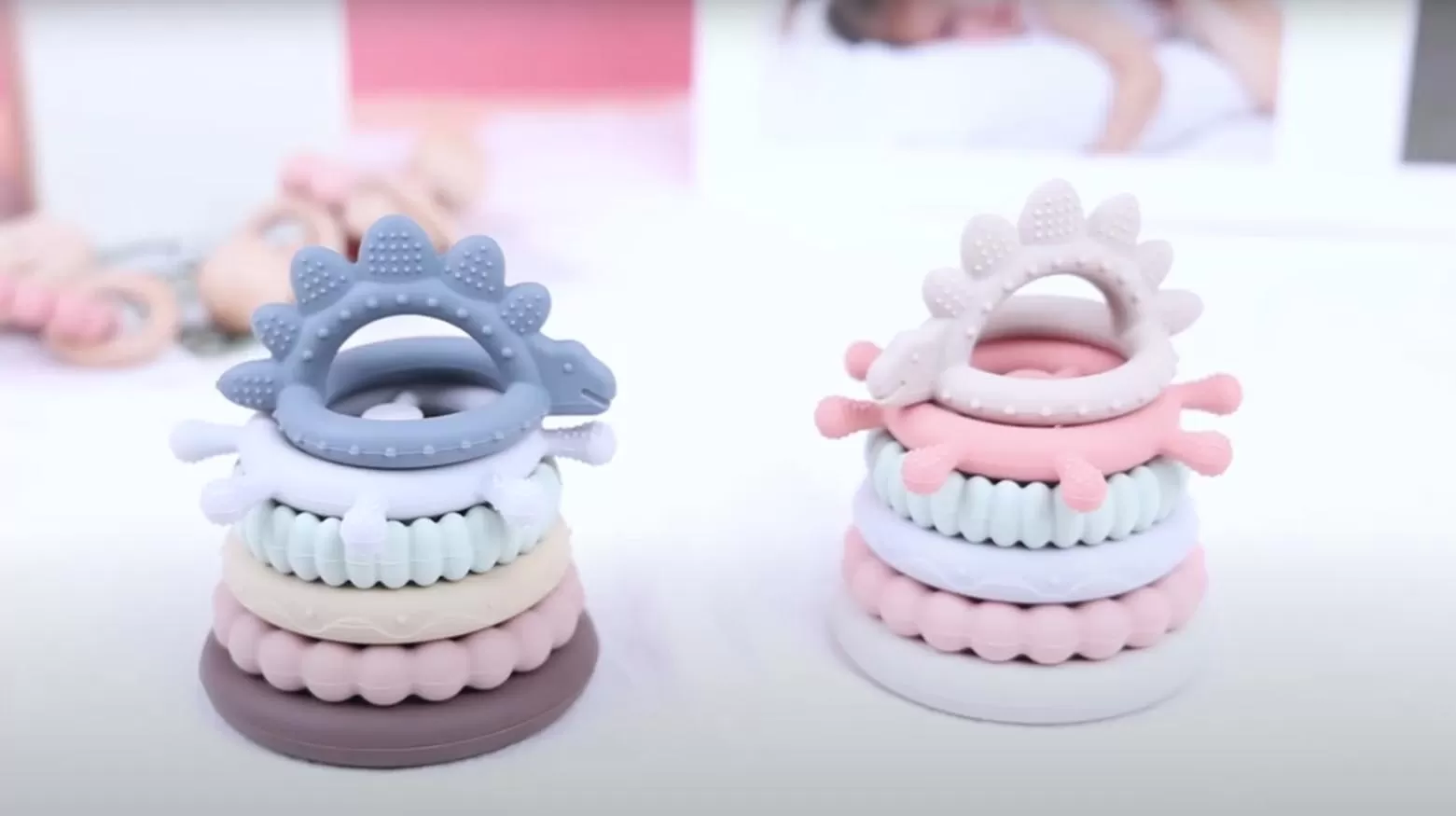 Video of ﻿BX0143 Silicone Stacker Teether