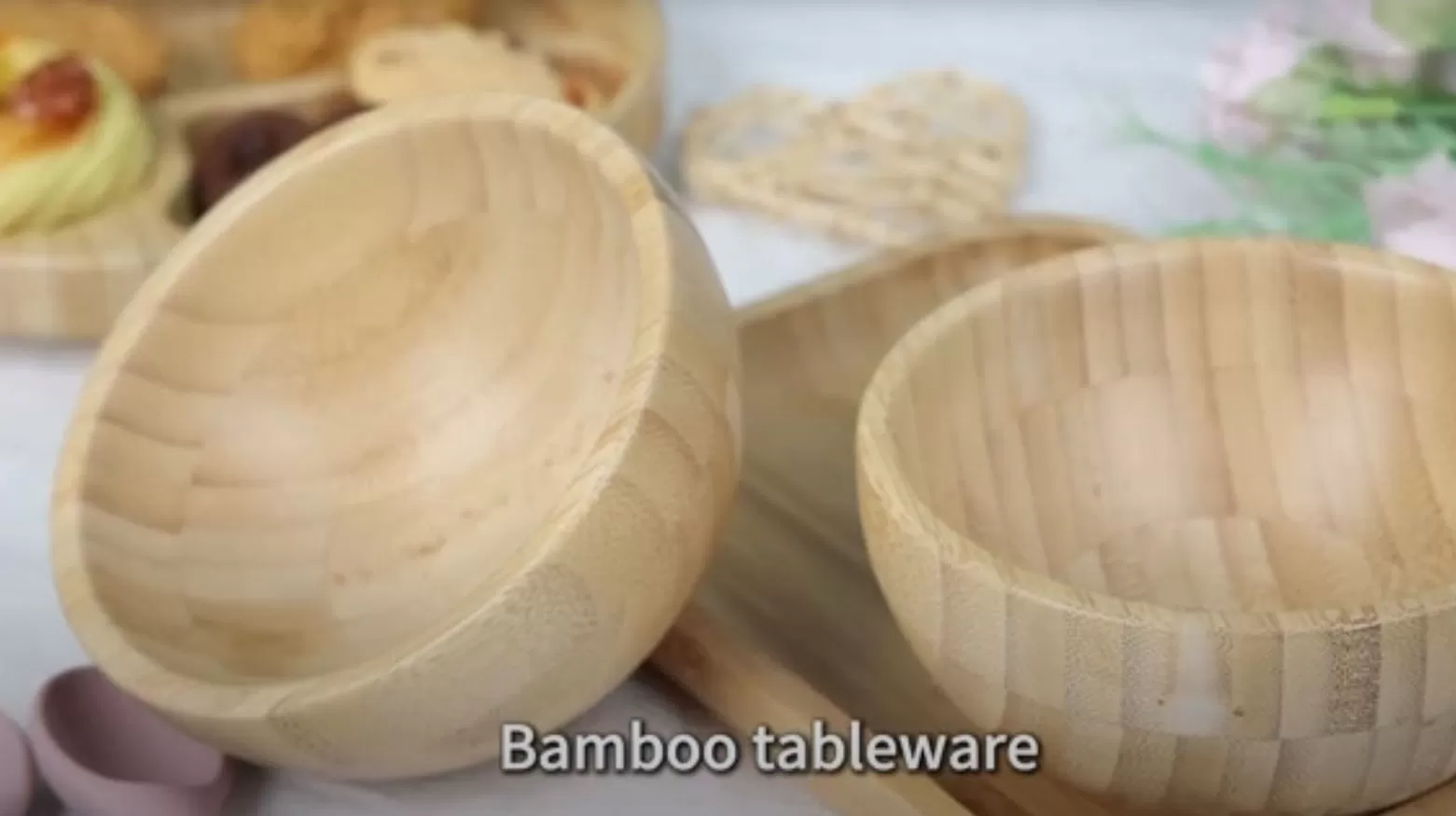 Video of ﻿BX0086 Bamboo Bowl Without Suction