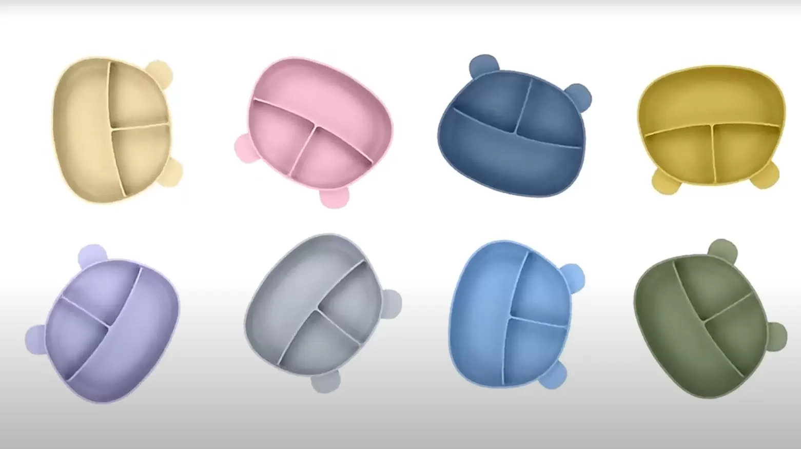 Video of ﻿BX0048 Silicone Bear Shape Plate With Lid
