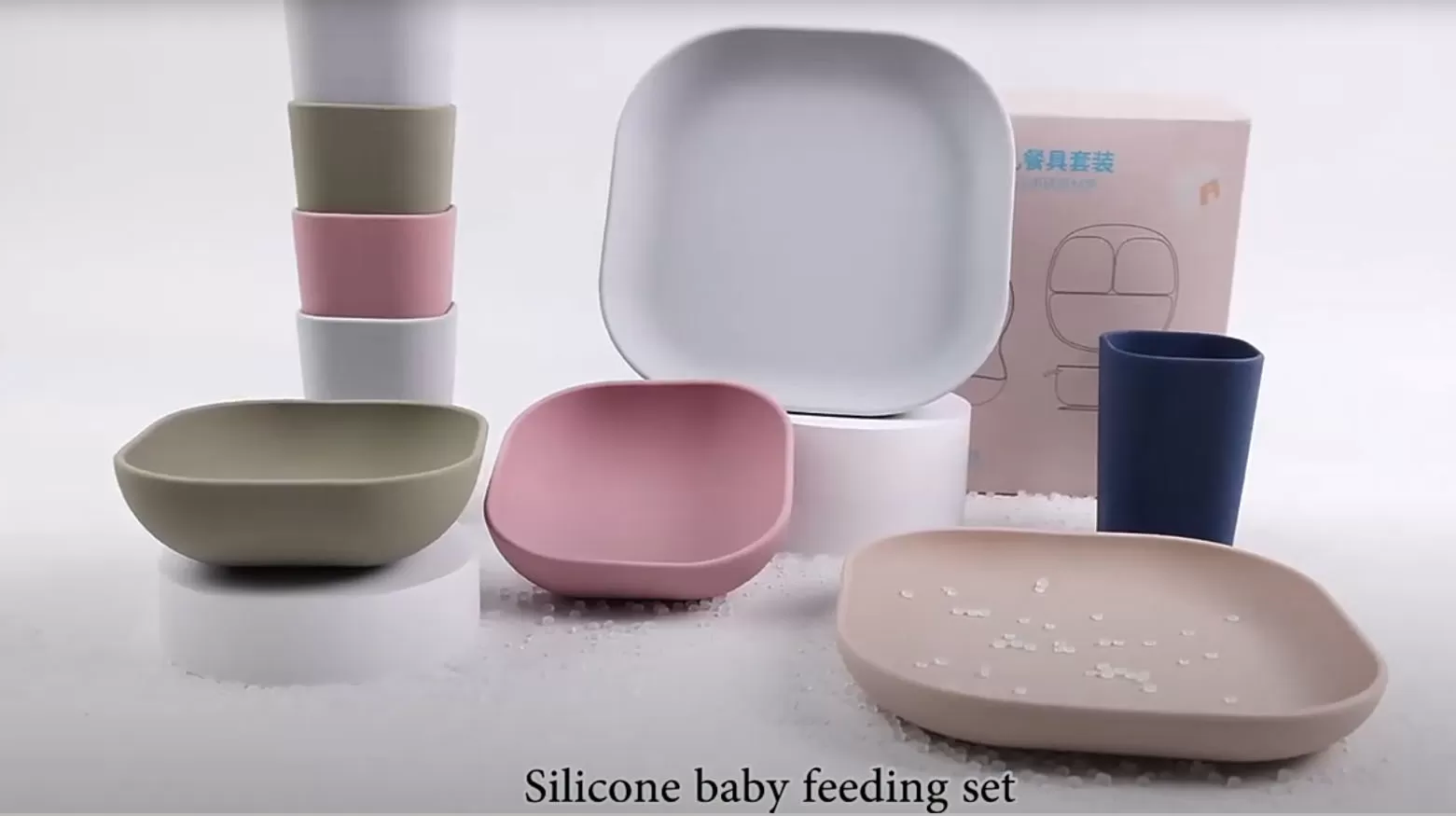 Video of ﻿BX0071 Silicone Square Bowl