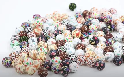 BP0001 Silicone Printed Beads