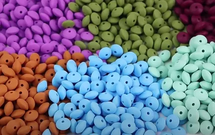 BS0004 Silicone Abacus Beads