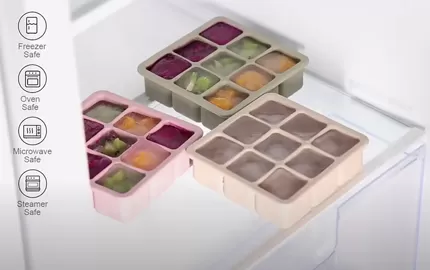 BX0076 Silicone Square Ice Cube Tray