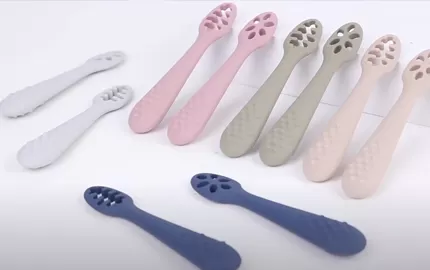 BX0109 Silicone Training Spoon For Baby