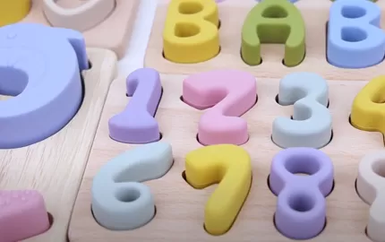 BX0119 Silicone Sky Symphony Fitting Toy With Wooden Plate