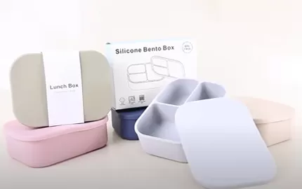 BX0127 1200 ml  Silicone Bento Box