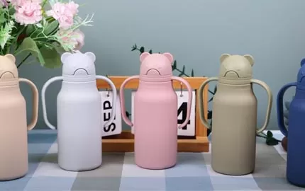 BX0152 Silicone Water Bottle With Handle